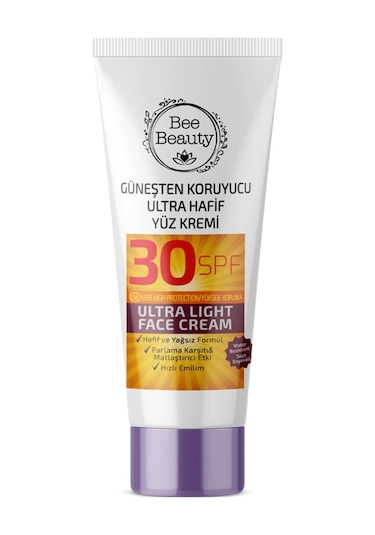 Bee Beauty Güneşten Koruyucu Ultra Hafif Yüz Kremi 30 SPF50 ML
