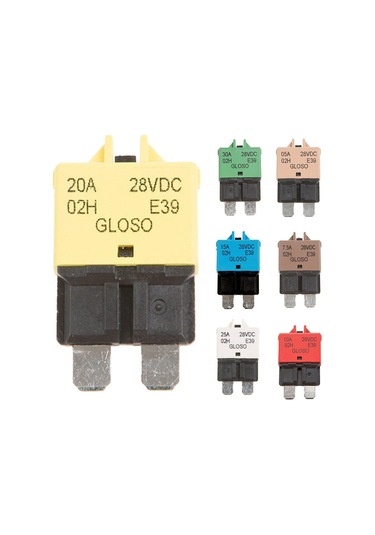 5-30a Devre Kesici Bıçak Sigorta Sıfırlanabilir Otomatik Manuel Araba Deniz Ralli 12v 24v 20