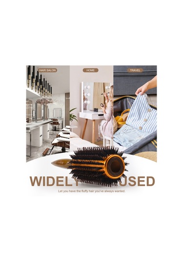 Xurunkeji Düz Twill Saç Tarağı Doğal Domuz Kılı Rulo Fırça Yuvarlak Namlu Üfleme Kıvırma Dıy Kuaförlük Şekillendirme Aracı