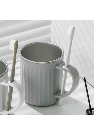 Suntek Çocuklar Için Gargara Bardağı Diş Fırçası Gri