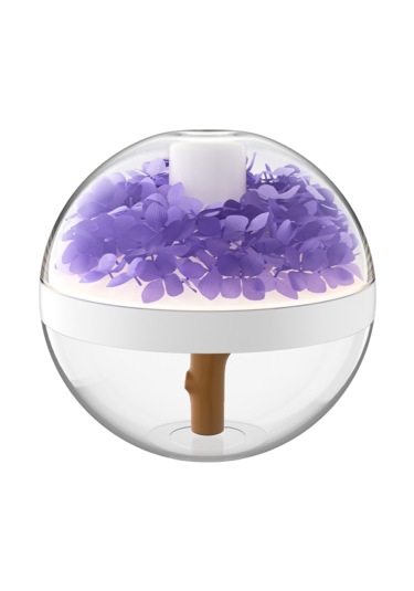 Ebedi Çiçek Küçük Başucu Ortam Işığı Nemlendirici-mor