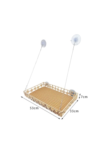 Homyl Kedi Pencere Hamak, 4 Vantuzlu Tüneği, Salon Montajlı