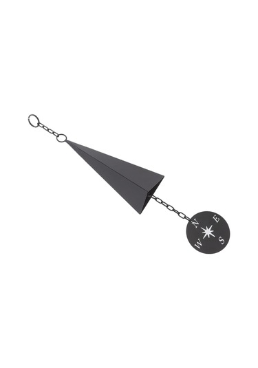 Mufunye Demir Üçgen Zil, Konpasslı Rüzgar Yakalayıcı, Ev Bahçe Veranda Dekorasyonu, Rahatlatıcı Melodi, İç Ve Dış Kullanım