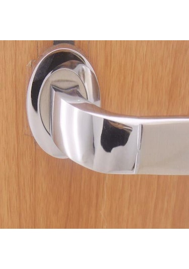 Ares Rozetli Kapı Kolu Krom Saten