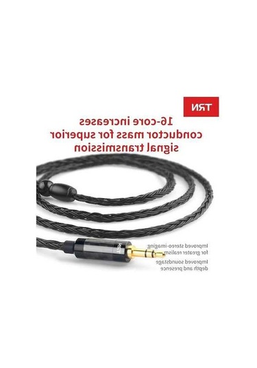 Willowhaven Trn T2 Kulaklık Yükseltme Kablosu 16 Çekirdek Gümüş Kaplı Bakır 0.78mm 2pin Siyah Trn T2