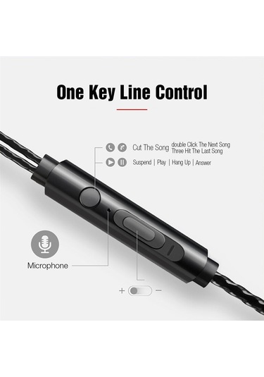 Kablolu Kulaklık Kulakiçi Kulaklık 3.5 MM Kulak İçi Kulaklık Mikrofonlu Kulaklık Stereo Kulaklık