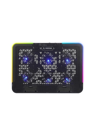 Rampage Sixpower R9 6 Fan RGB Telefon Tutuculu USB Çoklayıcı Notebook Soğutucu Stand
