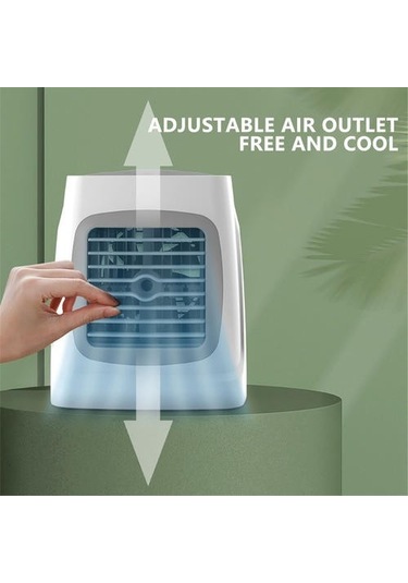 Taşınabilir Mini Klima Soğuk Soğutma Yatak Odası Artik Soğutucu Usb Fan Masaüstü Masa Hava Soğutma Fanı Sistemleri Parçalar 7818 Gri