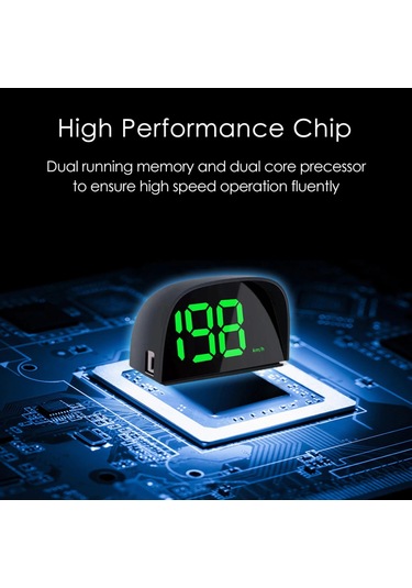 Geeroyoo Araba Küresel Konum Sistemi Hız Göstergesi Dijital Ekran Hız Ölçer Araba Headup Display