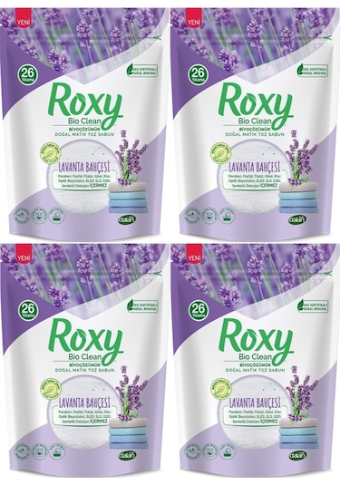 Dalan Roxy Bio Clean Matik Sabun Tozu 800GR Lavanta Bahçesi (4 Lü