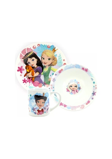 Nd Plej Tsarevna Porcelain Çocuk Lisanslı Yemek Takımı 219628470 Beyaz