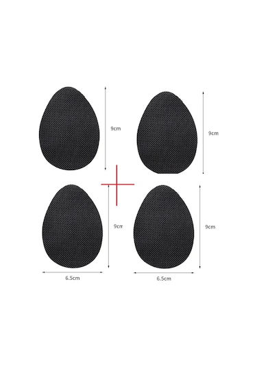 Ayakkabı Altı Kaydırmaz Tabanlık 2 Çift - 34 - 45 - Siyah