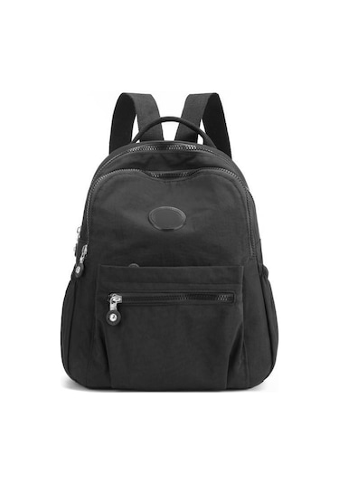 Kadın Basit Çok Yön Moda Hafif Sırt Çantalı-siyah Siyah