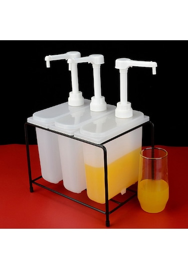 Suntek Şurup Şişesi Standı Tutucu Demir Baharat 1l