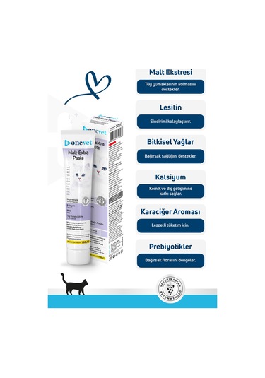 Onevet Malt Extra Paste Tüy Yumağı Önleyici Kedi Maltı 100 Gr