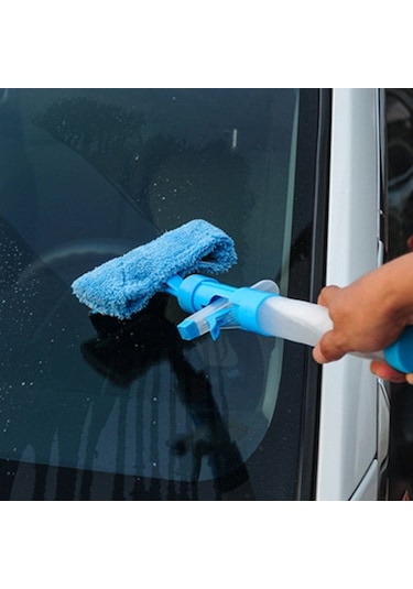 Sones Çok İşlevli Çift Taraflı Temizleme Kazıyıcı Ev Aleti Sprey Su Fırçası Cam Kazıma Aleti Temizleyici Turuncu