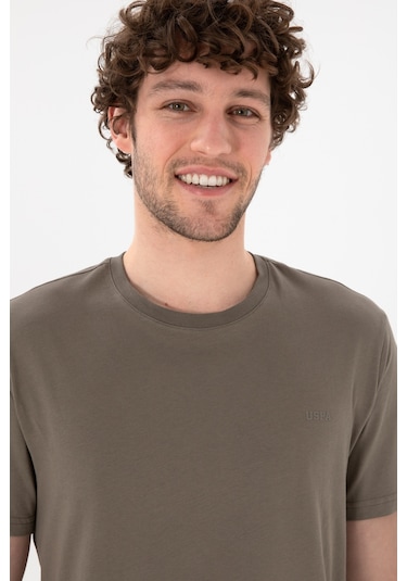 U.S. Polo Assn. Erkek Regular Fit Bisiklet Yaka Vizon Basic Tişört 50305928-VR052 U.S. Polo Assn. Erkek Regular Fit Bisiklet Yaka Vizon Basic Tişört 50305928-VR052