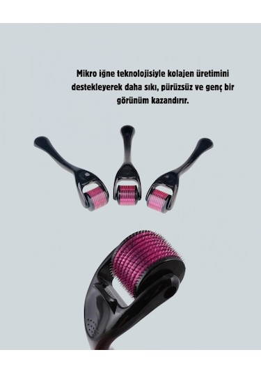 540 İğneli Titanyum Dermaroller Profesyonel Ev Tipi Cilt Yenileme Atı