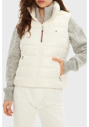 Tommy Hilfiger Bayan Yelek Ww0ww43773 Z00 Açık Bej Açık Bej