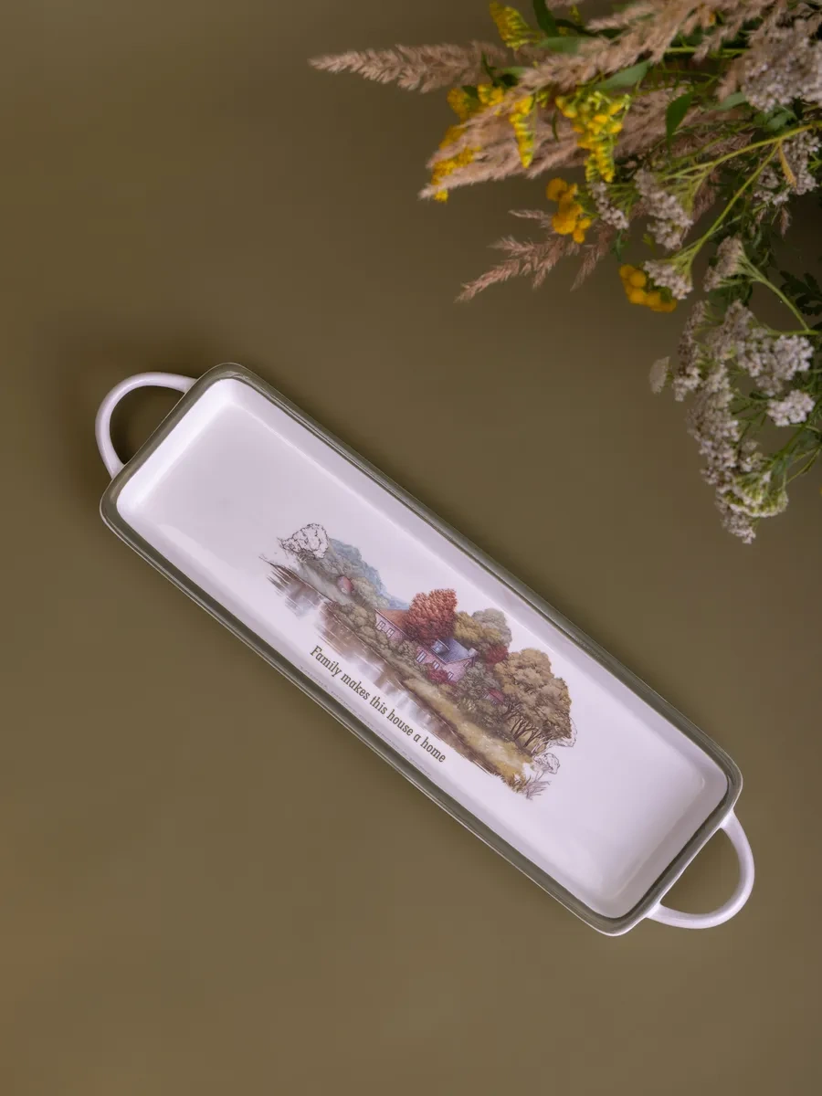 Lefard "family House" Fırın Kabı Kulplu Fırın Pişirme İçin 204133905 Beyaz