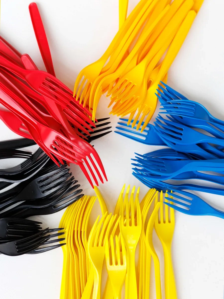 Pakkom Tek Kullanımlık Plastik Çatal Bıçak Takımı 372786288 100 adet