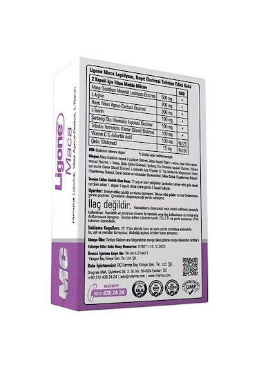 Ligone Maca-hayıt 60 Kapsül