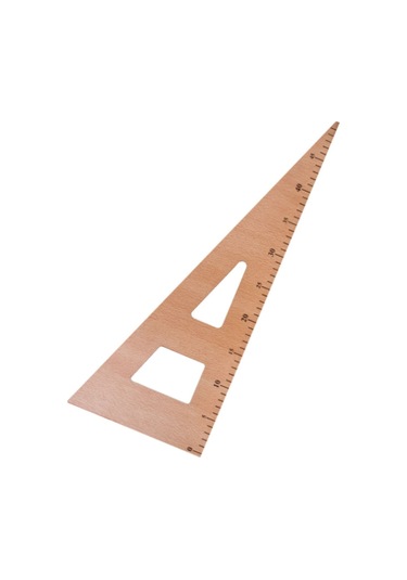 Üçgen Riga Cetvel 45 Cm Çok Renkli