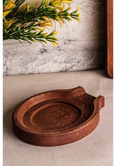 Snippy Boon - Tezgah Üstü Kirli Kaşıklık Kepçe Kaşık Altlığı Ahşap