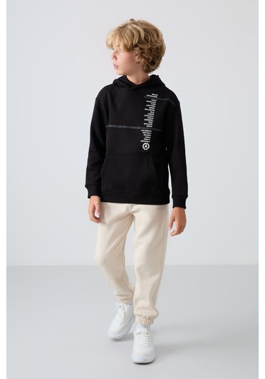Tommy Life Siyah Pamuklu Kalın İçi Tüylü Yumuşak Dokulu Standart Fit Baskılı Erkek Çocuk Sweatshirt - 11239 Siyah Tommy Life Siyah Pamuklu Kalın İçi Tüylü Yumuşak Dokulu Standart Fit Baskılı Erkek Çocuk Sweatshirt - 11239 Siyah