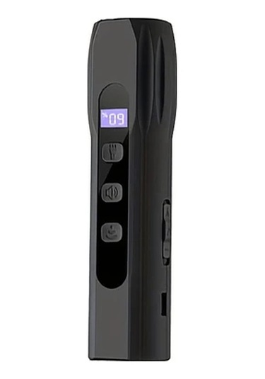 Willowhaven Siyah Taşınabilir Şarj Edilebilir Ultrasonik Köpek Kovucu Led Işıklı