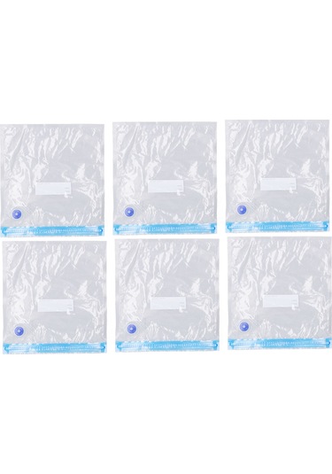 Ximistore9 6 Adet Ev Ve Gıda Depolama Torbası - Havuzlanabilir, Boşluk Tasarrufu Sağlar, Şeffaf Ve Yeniden Kullanılabilir 22x21 Cm