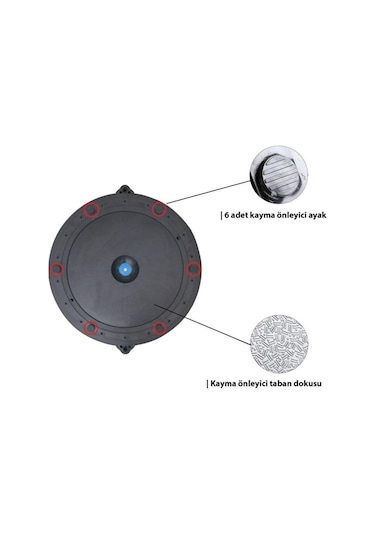 RAVEL PİLATES BOSU BALL DENGE TOPU-POMPALI-MAVİ-RBB41