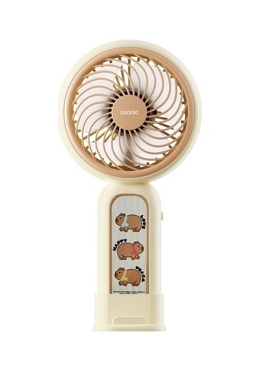 Asonic Afn20 Krem 250mah Dahili Pil Elde Taşınabilir Masaüstü Usb Fan Şarjlı Type-c Şarj 1 Adet