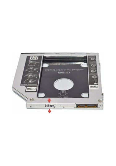 Platoon Boblov 9.5Mm Sata Hdd Caddy Ssd 9.5 Kızak Harddisk Kutusu