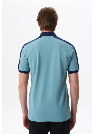 Arma Erkek Regular Fit Baskılı % 100 Pamuk Pike Polo Yaka Tişört Y29374356002 Mavi-m24 Mavi