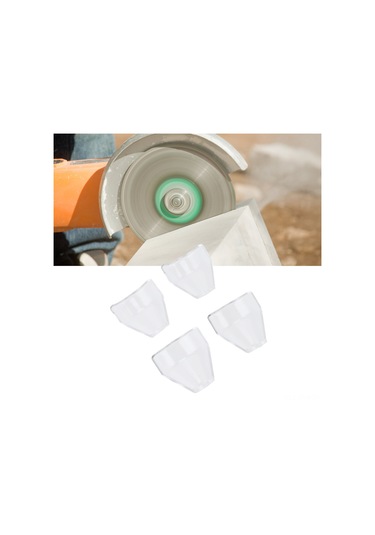 Symbee 4'lü Abs Şeffaf Toz Koruyucu, 18mm Döner Alet Koruması - Kesme, Taşlama, Zımparalama İçin Güvenli Korumalı Ekipman
