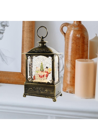 Suntek Işıltılı Noel Müzik Kutusu Fener Noel Süsleme Ev