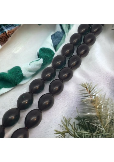 Kesebe Ateş Kehribar Taşlı Tespih Çok Renkli