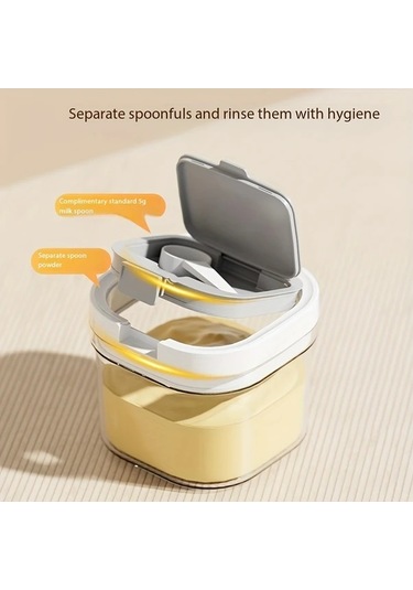 Awesomestore Ldq Büyük Şeffaf Kahve Saklama Kabı - Altın, 360 Sızdırmaz, Yeniden Kullanılabilir Şeffaf