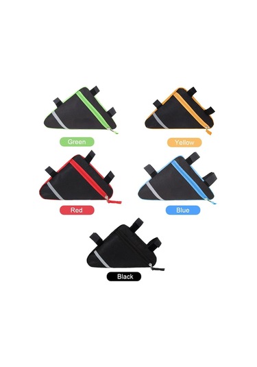 Jeemson Bisiklet Çerçeve Çantası - Su Geçirmez, Reflektörlü, Hızlı Kurulum, 20x18.5x4cm Çok Renkli