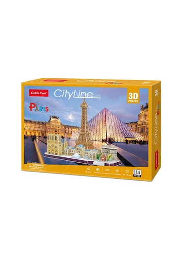 Cubicfun 3d Puzzle 114 Parça City Line Paris Fransa Mc254h