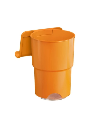 Dashanshop Orange 2'li Paket Devrilmez Bardak Tutucu, Vakuzlu Ve Masalar İçin Taşınabilir Askı Turuncu