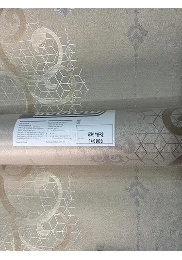 Altın Sarısı Desenli İthal Duvar Kağıdı 530302 Çok Renkli