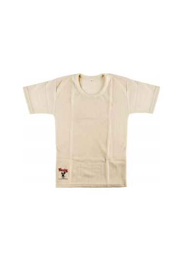 Hasyün 500 Çocuk Kısa Kol Yün Termal Fanila-krem Krem