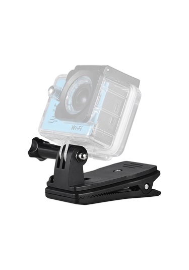 Hallow-sırt Çantası Askı Cap Klip Dağı 360 Derece Döner Kelepçe Siyah