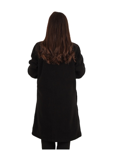 Zenobya Kadın Polar Ceket Siyah