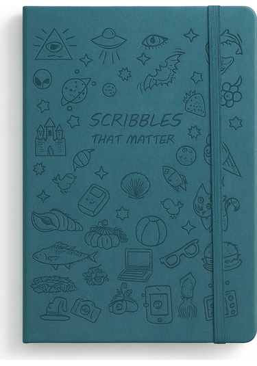 Deri Ajanda Günlük Not Defteri Notebook Yeşil Yeşil