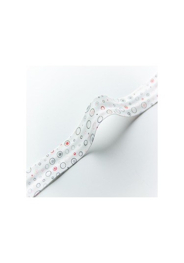 Daireler Siyah Koton Biye - 2 Cm Desenli Biye - 5 Metre