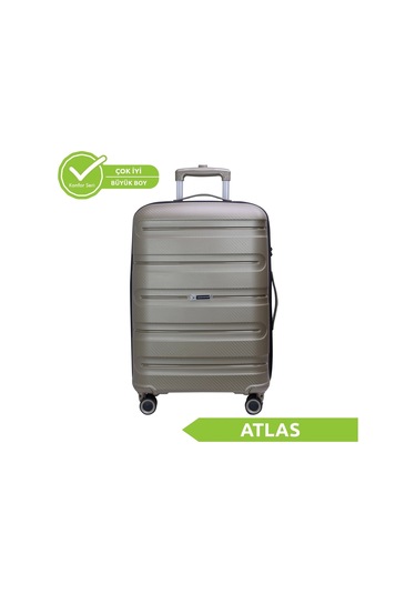 Vegmann Polipropilen Pp Atlas Gold Büyük Boy Valiz Gold