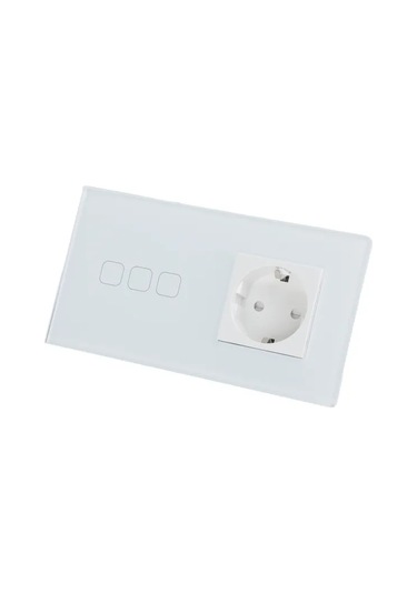 Fujıhome Wifi'sız Prizli Üç Tuşlu Dokunmatik Anahtar 388654861